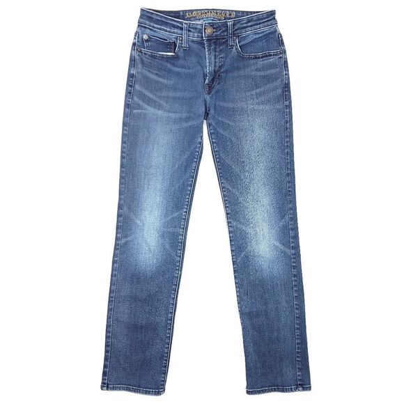 American Eagle Extreme Flex Slim Straight Jeans Mens 28x30 Skater 9" Rise - Picture 1 of 8